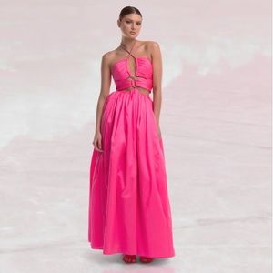 HELEN O’CONNOR
Diamond Trim Dupion Maxi Dress